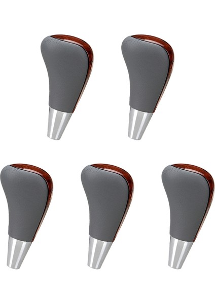 5x Ahşap Tahıl Araba Vites Topuzu / Fortuner Crown Land Cruiser Kolu Vites Sopa Gri (Yurt Dışından)