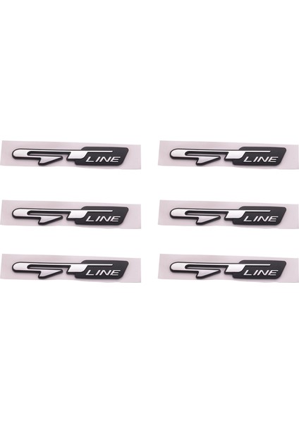 6x Serin 3D Araba Stil Etiket Harfler Etiket Arka Bagaj Araba Kapıları Için Çıkartmalar (Yurt Dışından)