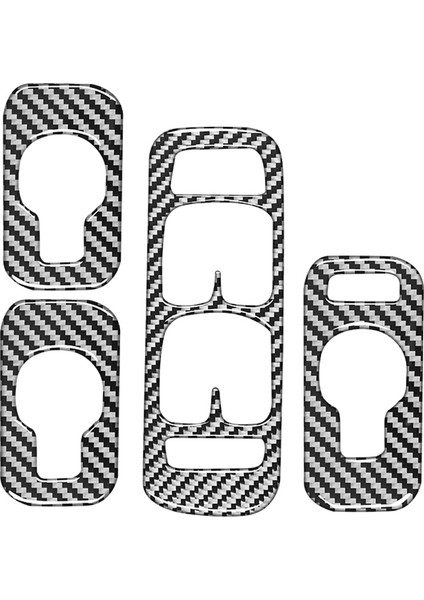 XC90 2003-2007 Lhd Karbon Fiber Araba Kapı Pencere Kaldırma Düğmesi Paneli Kapak Trim Iç Etiket, 2003-2007 (Yurt Dışından)