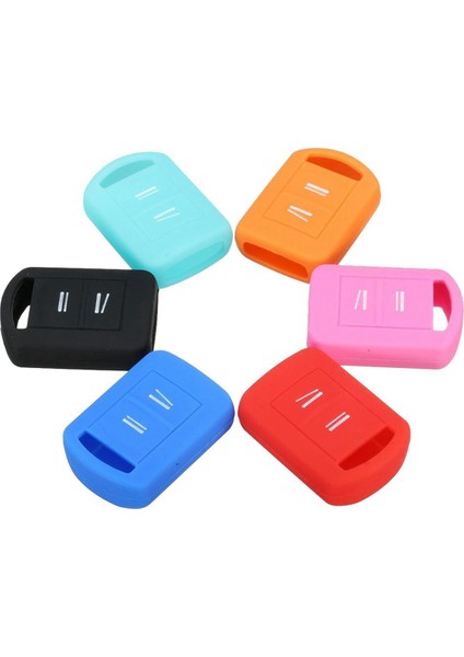 Opel Corsa C Meriva Agila Tigra Için 2x Anahtar Kapağı Fob Silikon, Rastgele (Yurt Dışından)