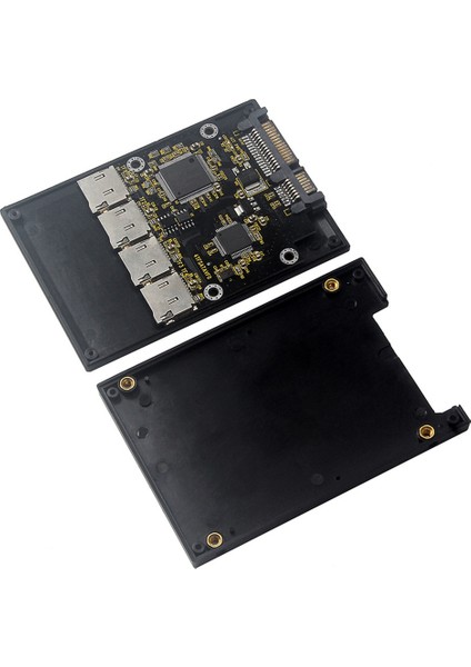2,5 Inç 4 Tf - Sata Adaptör Kartı, Kendi Yapımı SSD Katı Hal Sürücüsü, Micro-Sd - Sata Grup Raıd Kartı Için (Yurt Dışından)
