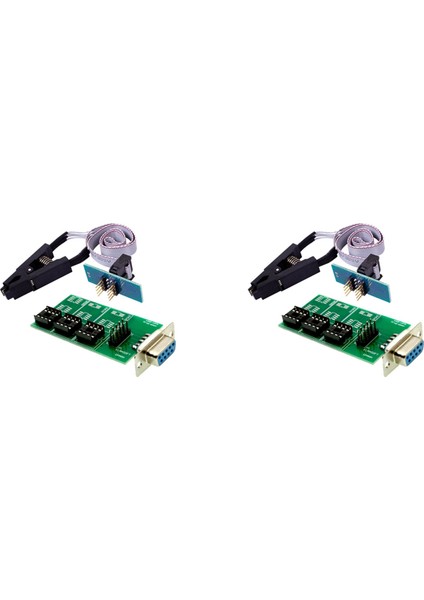 2x Upa USB V1.3 Xprog Ecu Chip Tuning Programcı Eeprom Kartı Adaptörü, 24CXX ve 25 Cips Için Sop8 Soıc8 Klipsli (Tam) (Yurt Dışından)