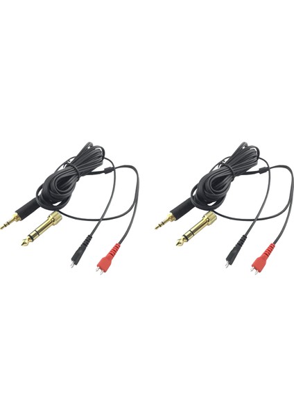 2x Yedek Ses Kablosu HD25 HD560 HD540 HD480 HD430 414 HD250 Kulaklık Ses Kablosu, L Uzun R Kısa (Yurt Dışından)