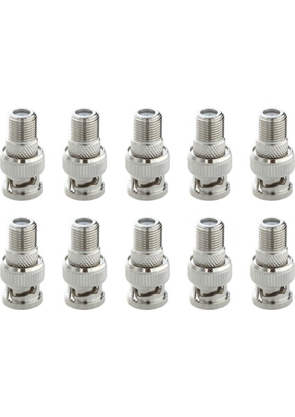 40 Adet Bnc Erkek Fiş F Dişi Jack Adaptörü Koaksiyel Konnektör Çoğaltıcı Güvenlik Kamerası (Yurt Dışından)