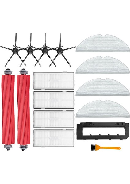 S7 Maxv S7 Maxv Artı S7 Maxv Ultra G10S Robot Vakum Parçası Ana Yan Fırça Hepa Filtre Paspas Bezi (Yurt Dışından)