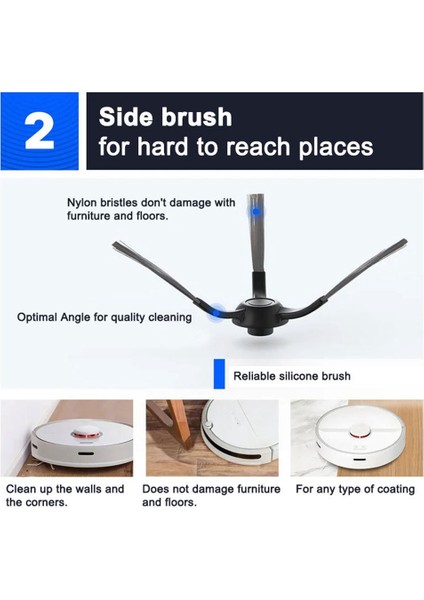 Hepa Filtre Robot Vakum Paspas 2 S 3c Mi Robot Vakum Paspas P Parçaları XMSTJQR2S STYJ02YM Temizleyici Yedek Parça (Yurt Dışından) fiyatları