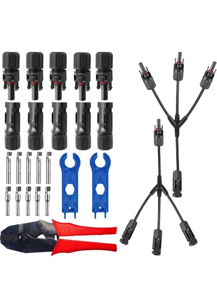 Y Tipi 1 Yollu 3 Fotovoltaik Konnektör Fotovoltaik Konnektör Konnektör Anahtarı Sıkma Pensesi (Yurt Dışından)