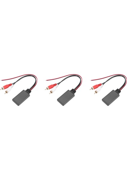 3x Araba Evrensel Kablosuz Bluetooth Modülü Müzik Adaptörü Rca Aux Ses Kablosu (Yurt Dışından)