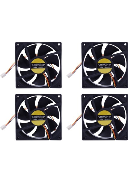 4x 3 Pin 90MM 25MM Soğutucu Fan Soğutucu Soğutma Radyatörü Bilgisayar Pc Cpu 12 V (Yurt Dışından)