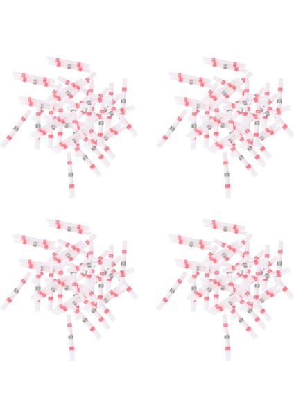 200 Adet Lehim Mühür Tel Konnektörleri, Isıyla Daralan Butt Konnektör Su Geçirmez Elektrik Alın Terminalleri, 22-18 Awg, Kırmızı (Yurt Dışından)