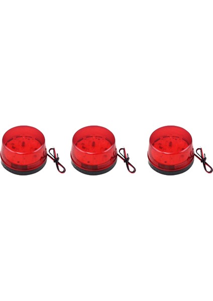 3x 12V Alarm LED Yanıp Sönen Strobe Işık Güvenlik Alarm Sistemi Kırmızı (Yurt Dışından)