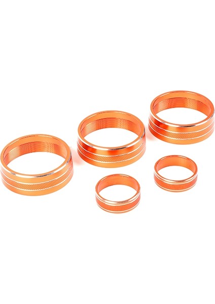 Ses Anahtarı Düğmesi ve Klima Topuzu Düğme Kapağı Anahtarı Trim Wrangler Jk Pusula Patriot Için 5 Adet Turuncu (Yurt Dışından)