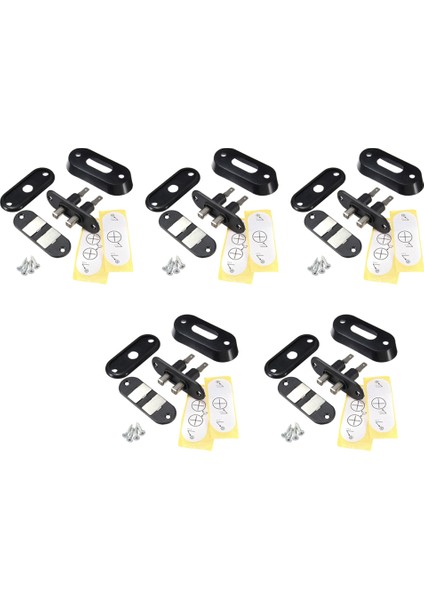 T4 Için Araba Van Alarm Merkezi Kilitleme Için 5x Siyah Sürgülü Kapı Kontak Anahtarı (Yurt Dışından)