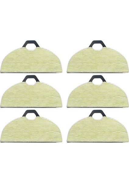 6 Adet RV2001WD Robotlu Süpürge Mikrofiber Paspas Bezi Temizlik Bezi Değiştirme Kullanımı (Yurt Dışından)