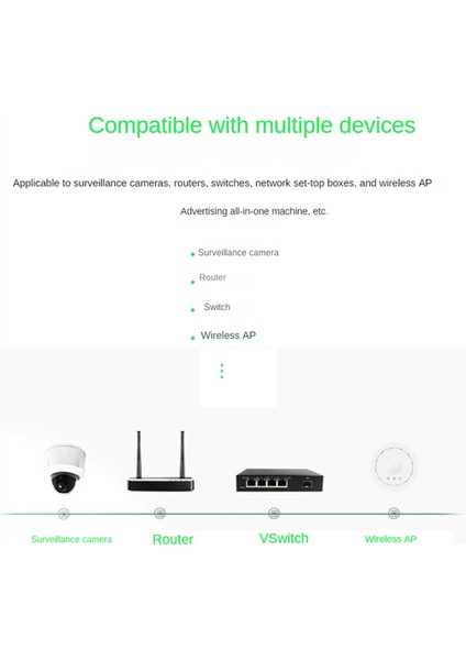 2x 4port Gigabit Poe Genişletici 100/1000M Ağ Anahtarı Genişletici IEEE802.3AF/POE Anahtarı Için Tak ve Çalıştır Nvr Ip Kamera Ap (Yurt Dışından)