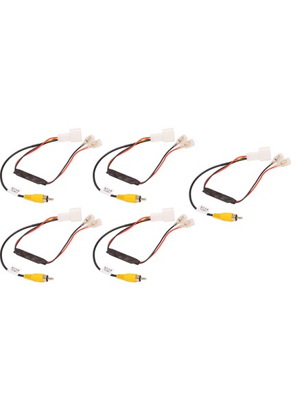 5x 4 Pin Araba Ters Kamera Tutma Kablo Demeti Kablo Fiş Adaptör Konnektörü Için Fit (Yurt Dışından)