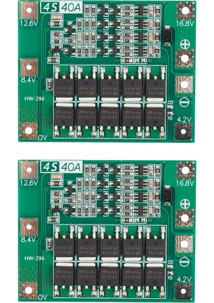2x 4s 40A - Matkap Motoru Için Lityum Pil 18650 Şarj Cihazı Pcb Bms Koruma Kartı 14.8V 16.8V Hücre Modülü (Yurt Dışından)