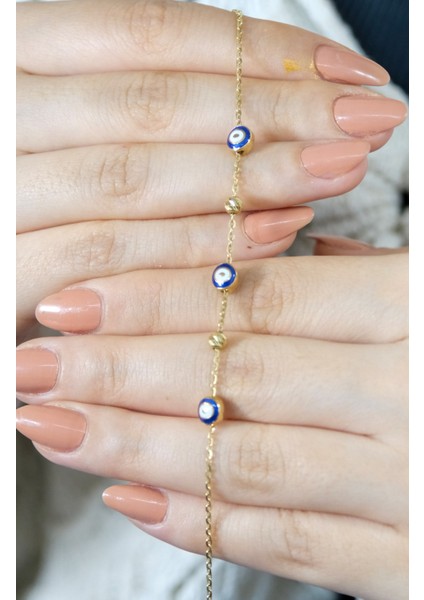 Nazar Boncuklu Dorika Bileklik 14 Ayar A057752 fiyatları