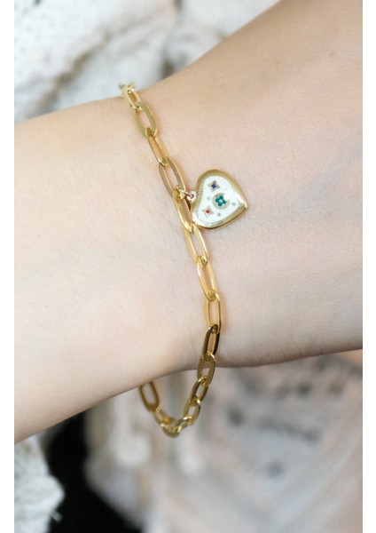 Kalp Bileklik 14 Ayar A057745