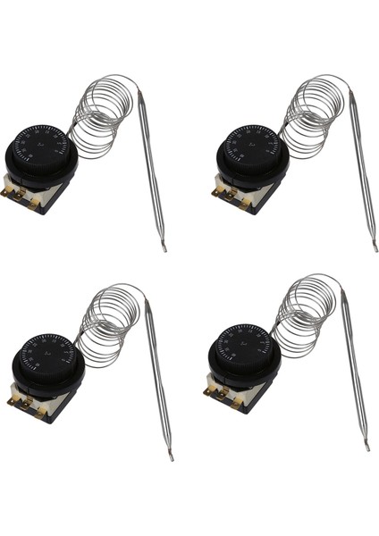 4x 1nc 1no Ac 250V/380V 16A 0-40C Sıcaklık Kontrol Anahtarı Kılcal Termostat (Yurt Dışından)