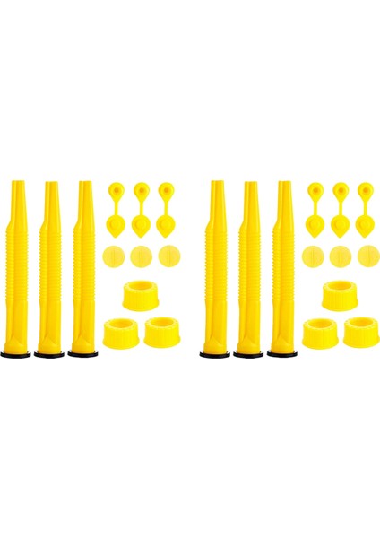 Üniversal Kutu Çıkış Ucu Değişimi, 6 Paket Esnek Dökme Nozulları Conta Kiti, Kapaklar ve Durdurucu, Çıkış Ağzı Kapağı (Yurt Dışından)