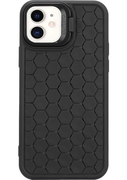 Lens Çerçeveli iPhone 11 Kılıfı Kickstand Tpu Isı Dağılımı Telefon Kapağı - Siyah (Yurt Dışından) modelleri