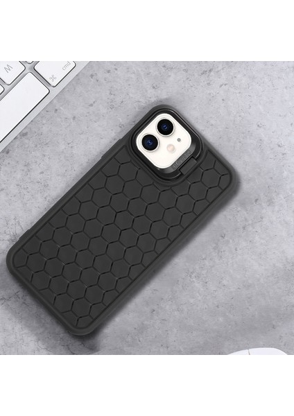Lens Çerçeveli iPhone 11 Kılıfı Kickstand Tpu Isı Dağılımı Telefon Kapağı - Siyah (Yurt Dışından) indirimleri