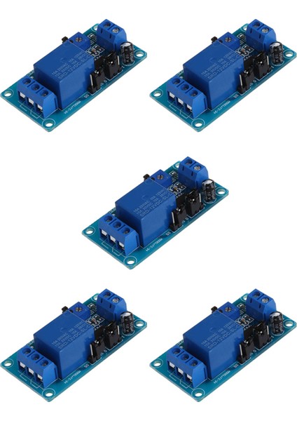 5x Tek Kanallı Zaman Geciktirme Röle Modülü Kontrol Kartı DC12V Fc-32 (Yurt Dışından)