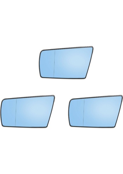 3x Sol Yan Kanat Ayna Camı Isıtmalı Destek Plakalı - C W202 E W210 S W140 1994-2000 (Yurt Dışından)