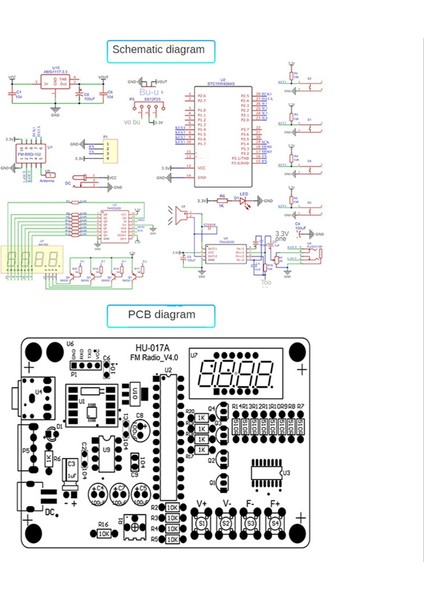 -017A RDA5807S Radyo Alıcı Modülü Kiti Fm Elektronik Dıy Devreler Parçaları Dijital Tüp Ekran 87-108MHZ, Kabuksuz (Yurt Dışından)