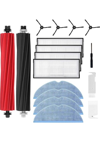 S8 / S8+ Için Elektrikli Süpürge Yedek Parçaları Ana Silindir Yan Fırçalarını Içerir Paspas Bezi Hepa Filtreleri (Yurt Dışından)