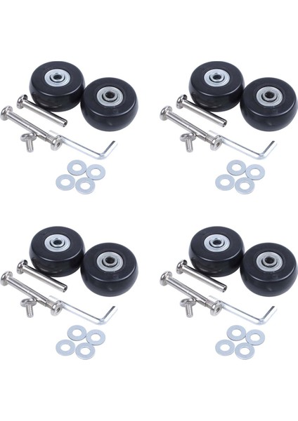 8 Takım Bagaj Bavul Yedek Tekerlekler Akslar Deluxe Onarım Aracı Od 40MM (Yurt Dışından)