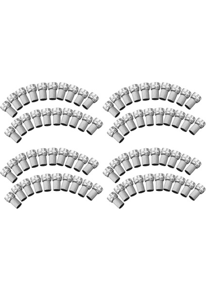 80 Adet Cctv Rg6 F-Tipi Twist-On Koaksiyel Kablo Rf Konektörü Erkek (Yurt Dışından)