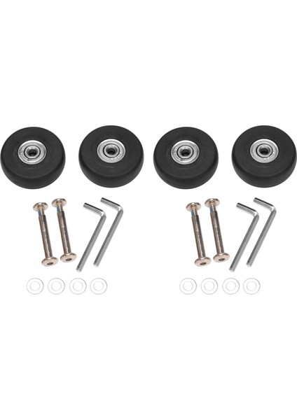 4 Takım Bagaj Bavul Yedek Tekerlekler Akslar Deluxe Onarım Aracı Od 50MM (Yurt Dışından)