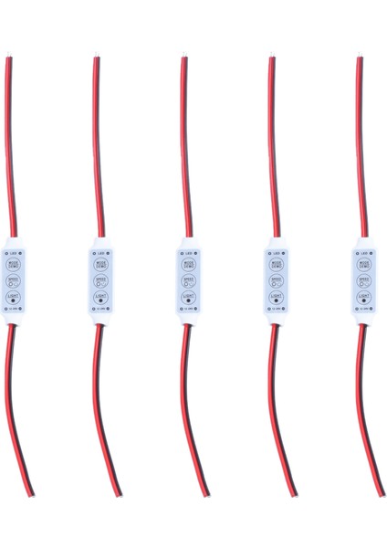 LED Şeritler Tek Renkli Denetleyici Için 5x LED Dimmer 12A 12V-24V (Yurt Dışından)