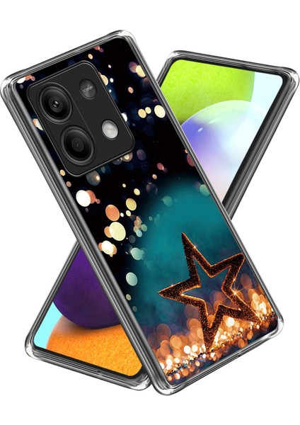 Xiaomi Redmi Note 13 5g Telefon Kılıfı Için Desen Baskılı Yumuşak Tpu Arka Kabuk - Beş Köşeli Yıldız (Yurt Dışından)