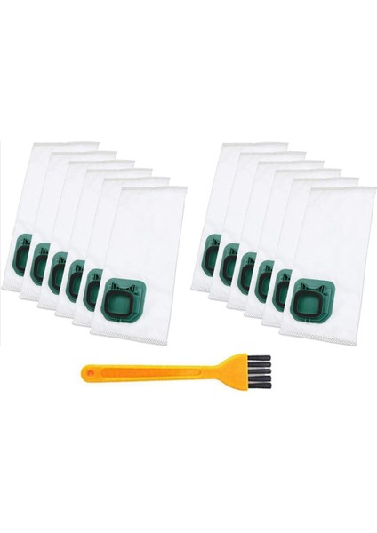 12 Paket Yedek Elektrikli Süpürge Torbası Tek Kullanımlık Toz Torbaları Kobold VK140 VK150 Elektrikli Süpürge Aksesuarları (Yurt Dışından)