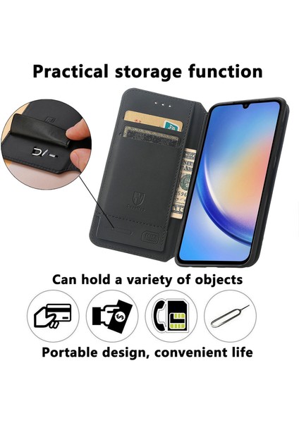 Samsung Galaxy A35 5g Kılıf Için Caseneo 001 Serisi Rfıd Engelleme Cüzdan Deri Kapak - Magic Space (Yurt Dışından) fırsatları