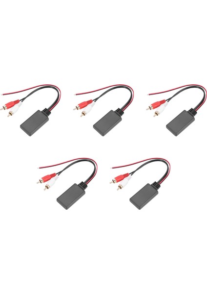 5x Araba Evrensel Kablosuz Bluetooth Modülü Müzik Adaptörü Rca Aux Ses Kablosu (Yurt Dışından)