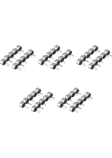 50 Adet 9.7mm x 7mm 2 Pin Mıc Kapsül Elektret Kondansatör Minifon (Yurt Dışından)