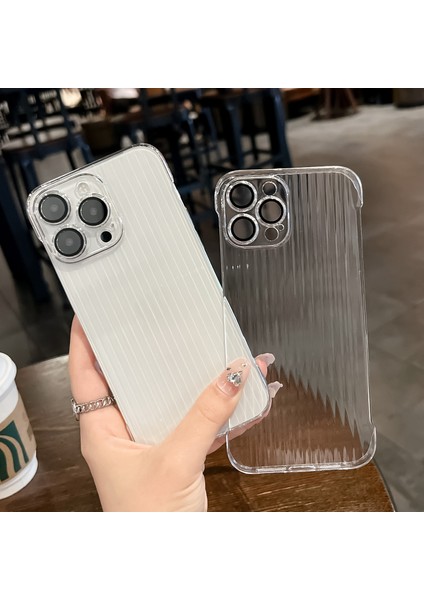 iPhone 13 Pro Max Için 6,7 Inç Arka Kapak Yok Yan Çerçeve Tasarımı Lens Filmli Şeffaf Pc Telefon Kılıfı (Yurt Dışından) fiyatları