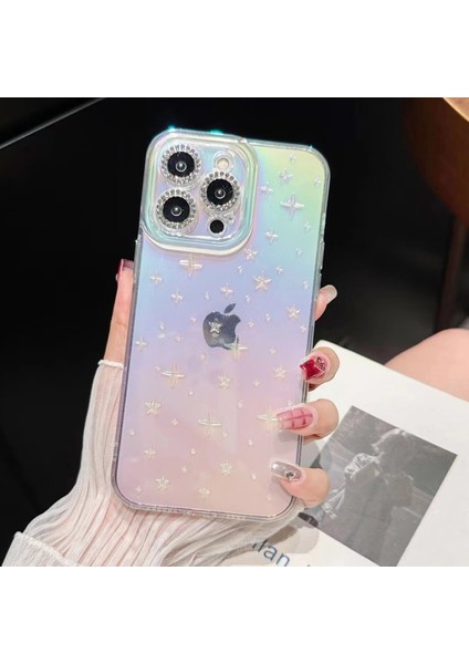 iPhone 12 Pro 6.1 Inç Kılıf Yıldız Tasarımı Gradyan Darbeye Dayanıklı Tpu Cep Telefonu Kapağı Için (Yurt Dışından)