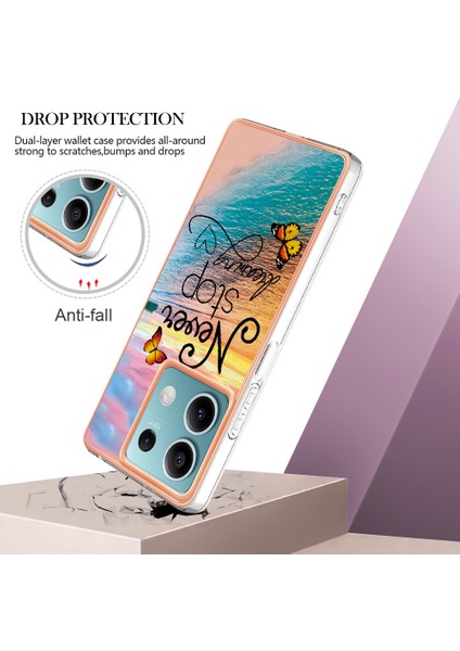 Yb Imd Serisi-1 Xiaomi Redmi Note 13 5g Kılıf Galvanik Yumuşak Tpu Telefon Kabuğu - Hayal Etmeyi Asla Durdurmayın (Yurt Dışından) modelleri