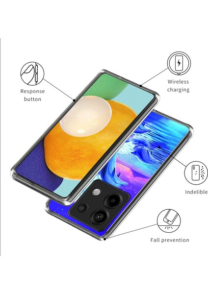 Xiaomi Redmi Note 13 Pro 5g / Poco X6 5g Ince Kılıf Desen Baskılı Tpu Telefon Kapağı - Stil A (Yurt Dışından) modelleri
