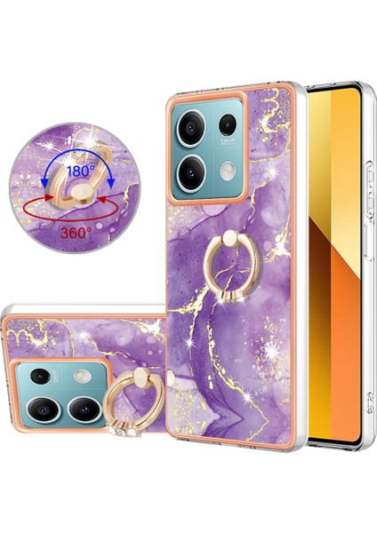 Yb Imd Serisi-10 Xiaomi Redmi Note 13 5g Tpu Kılıf Galvanik Kickstand Telefon Kapağı - Mor 002 (Yurt Dışından) fiyatları