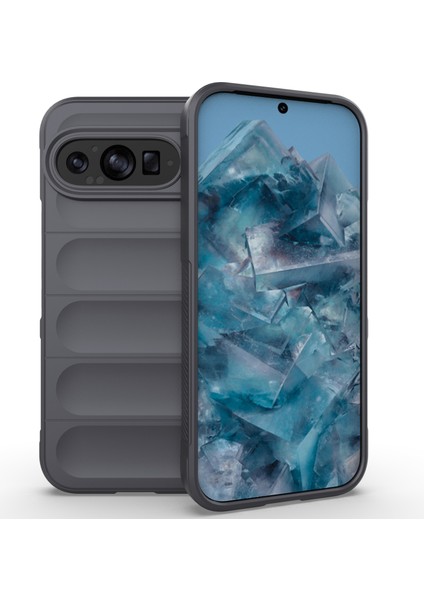Google Pixel 9 Için Cep Telefonu Koruyucusu, Darbeye Dayanıklı Tpu Arka Kılıf - Koyu Gri (Yurt Dışından)