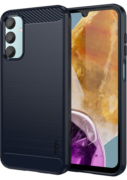 Mofı Jk Tpu Serisi-1 Samsung Galaxy M15 5g / F15 5g Kılıf Fırçalanmış Yumuşak Tpu Telefon Kapağı - Mavi (Yurt Dışından)