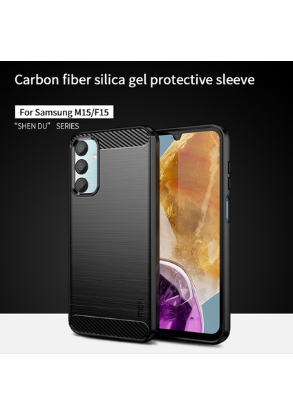 Mofı Jk Tpu Serisi-1 Samsung Galaxy M15 5g / F15 5g Kılıf Fırçalanmış Yumuşak Tpu Telefon Kapağı - Mavi (Yurt Dışından) indirimleri