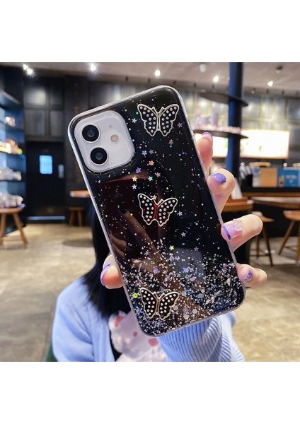 iPhone 11 Kılıfı Için Tpu Telefon Koruyucu Kapak Pul Epoksi Tasarımı - Siyah (Yurt Dışından)