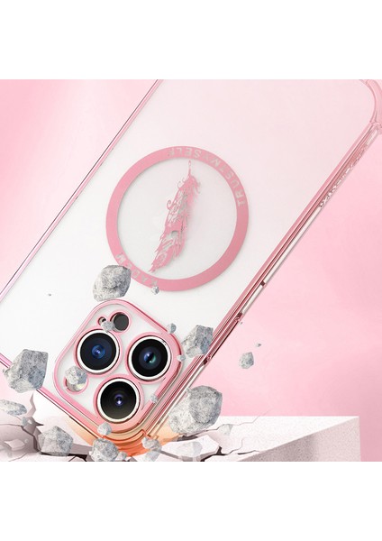 Kadem iPhone 12 Pro Max 6.7 Inç Kılıf Şeffaf Tpu Dört Köşeli Düşme Koruması Koruyucu Kapak - Mor (Yurt Dışından) indirimleri